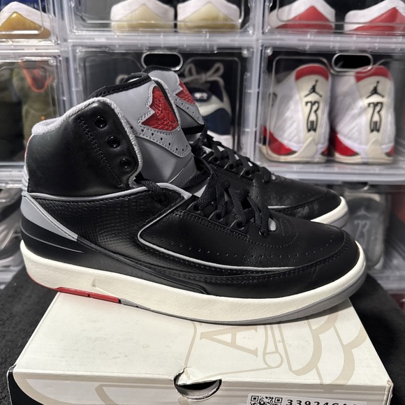 Jordan Other - Nike Air Jordan 2 Retro Black Cement Men's Size 9 DR8884-001 Shoes w/ Box